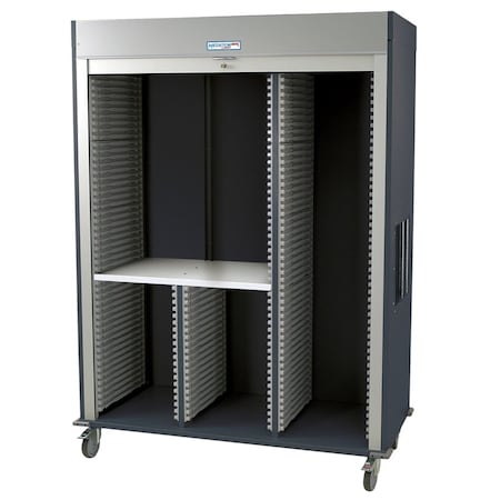 Medstor Max Medical Storage Cabinets Triple Column Mobile Medical Storage Cabinet w/ key lock MSPM83-R0TK-SPLITB